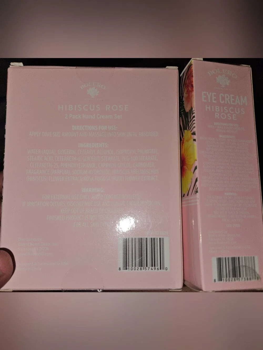Hibiscus Rose Hand & Eye Cream Set